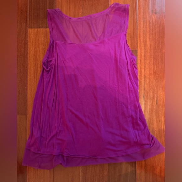 Jennifer Lopez 2x sleeveless blouse magenta - Picture 3 of 3